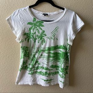 “Vintage” J. Crew tissue tee summer graphic tee